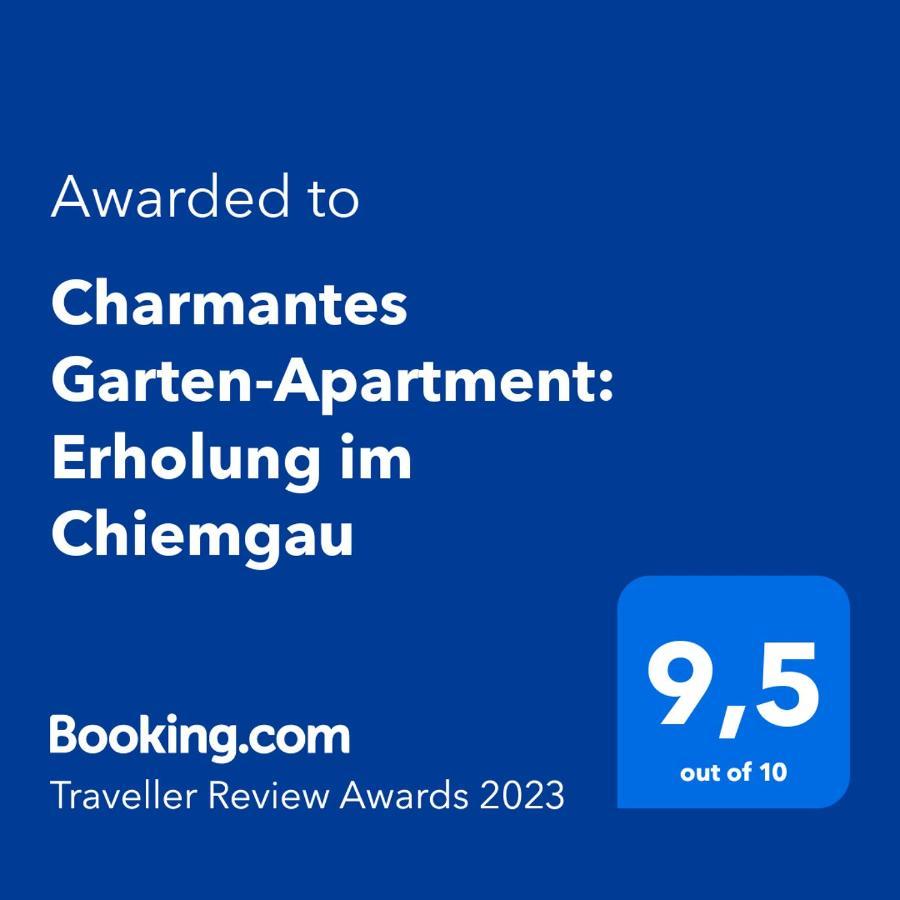 Charmantes Garten-Apartment: Erholung Im Chiemgau Unterwössen Exteriér fotografie